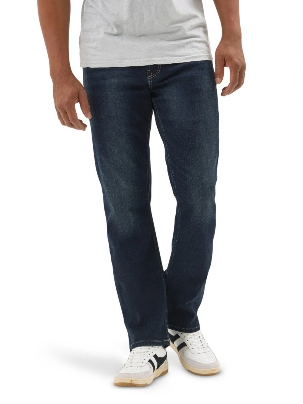 Wrangler Dark Blue Straight-Leg Jeans NWT 38x32